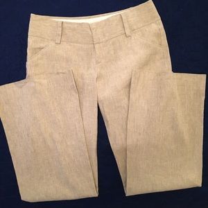 Alice + Olivia tan wide wristband pants